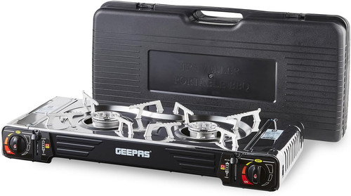 Gas stove double burner - stove,