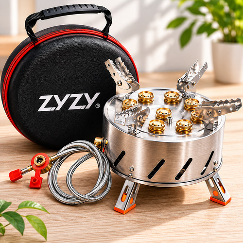 Portable camping gas stove - camping,