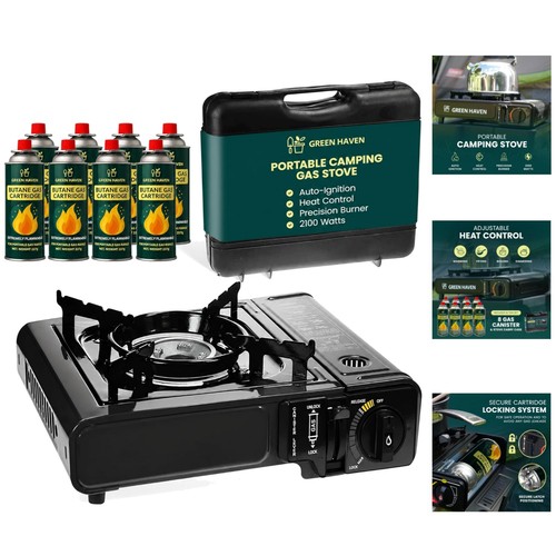 Portable camping stove with - portable,
