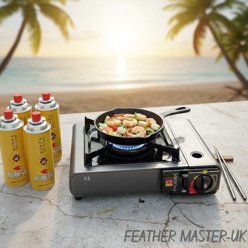 Portable butane gas stove with - portable,