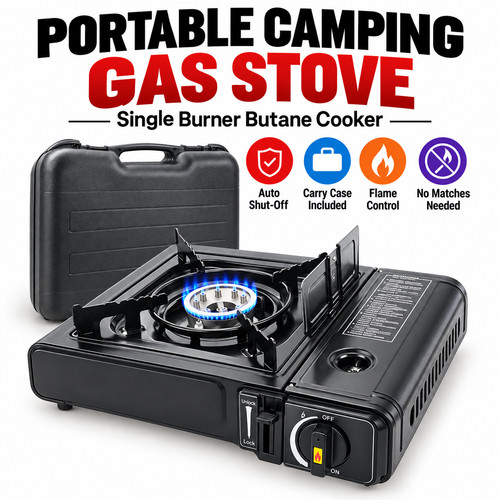 Portable camping gas stove - gas,